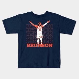 jalen brunson -  vintage grunge Kids T-Shirt